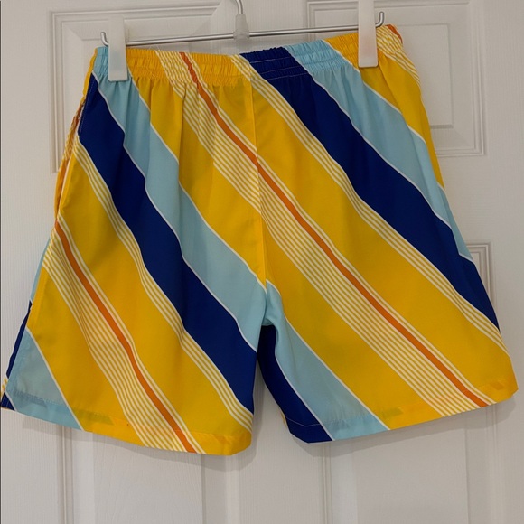 PABST TWO Piece set Hawaiian shirt and board shirts yellow blue size medium - Picture 8 of 11